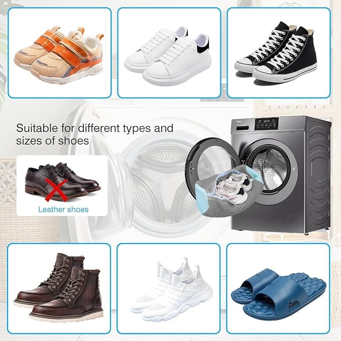 Compacta Home™ Shoe Laundry Bags with Microfiber