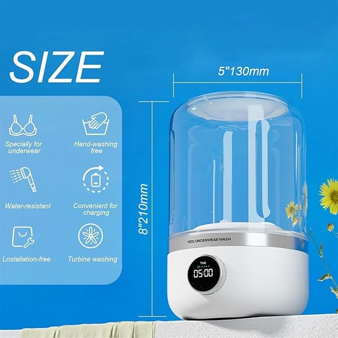 Compacta Home™ Portable Mini Washing Machine