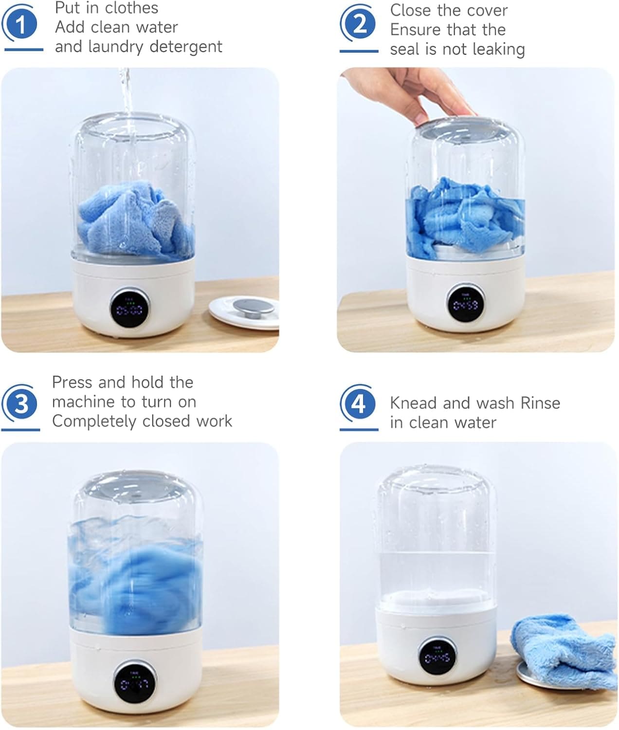 Compacta Home™ Portable Mini Washing Machine
