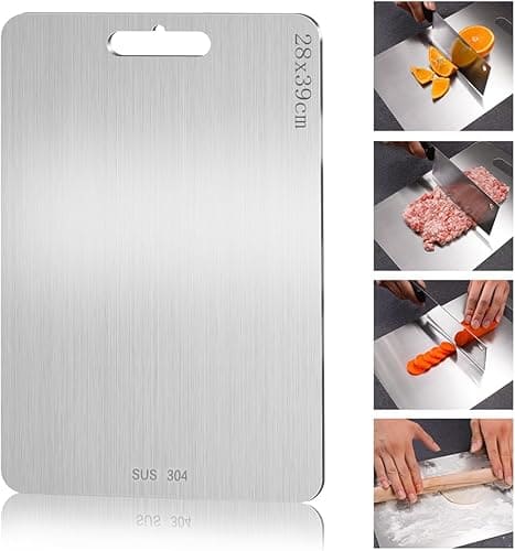 Compacta Home™ Shaped Folding Stainless Steel Chopping Board
