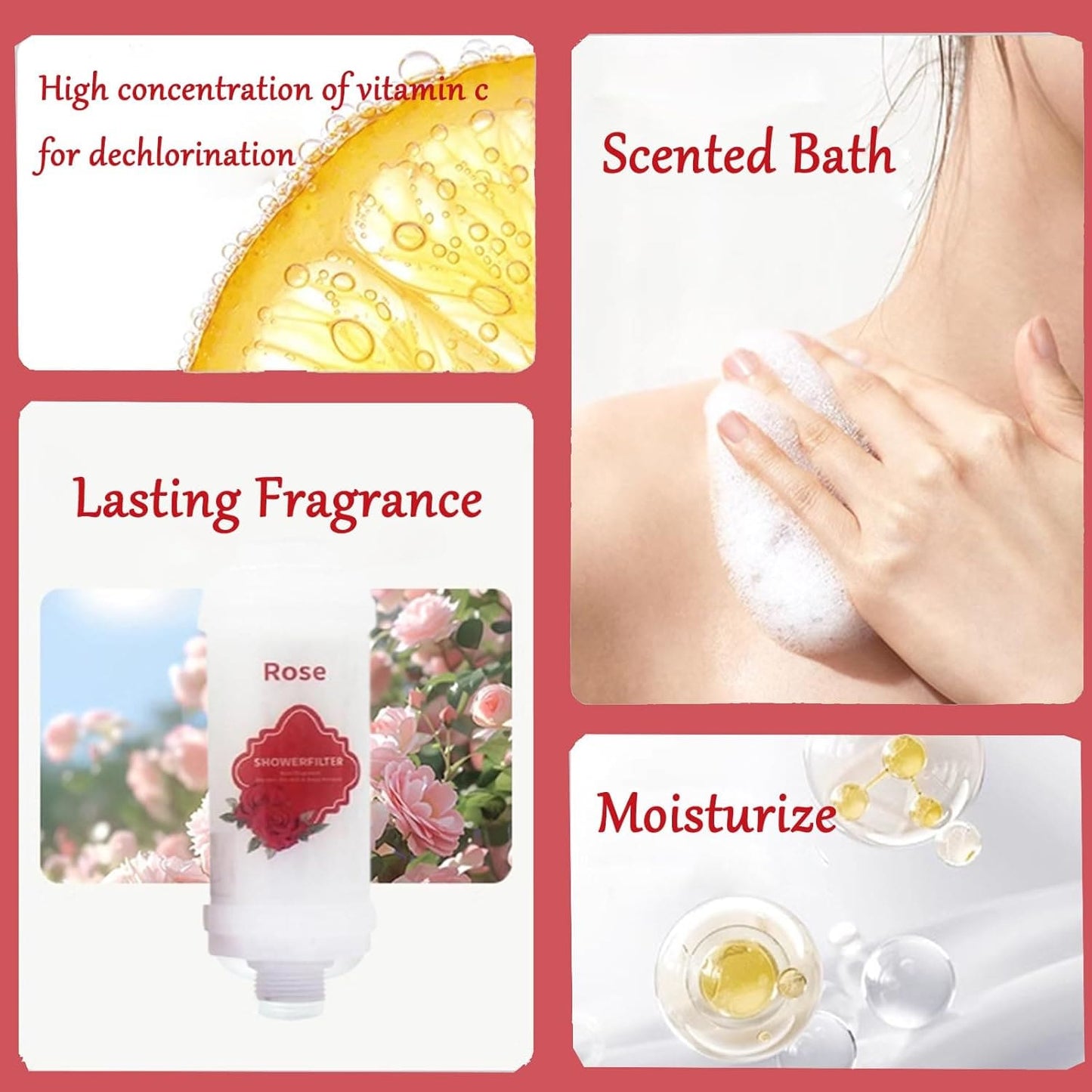 Compacta Home™  Scented Shower Head Water Filter & Softener