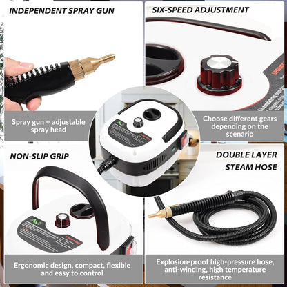 Compacta Home™ Portable High-Pressure Steam Cleaner